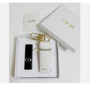 Dior Rouge Dior Full Size Lipstick 720 Icone Satin + Keychain Lipstick Holder